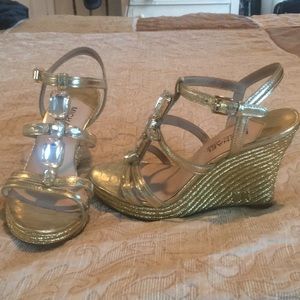 Michael Micheal Kors t strap wedge